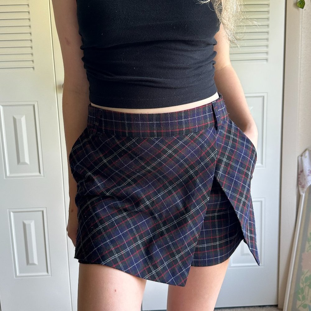 Plaid Mini Skort, Forever 21, US Size Small
